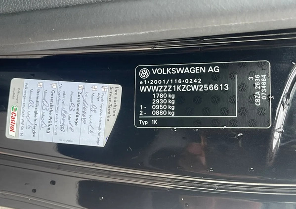 Volkswagen Golf cena 20500 przebieg: 199197, rok produkcji 2012 z Góra małe 352